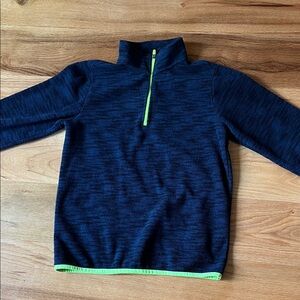 Tek Gear Blue Pullover with Green Trim